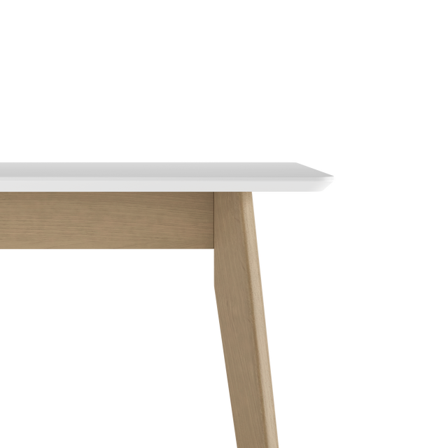 Dining Table 'Pegasus Classic' 102х61 cm, Oak/White