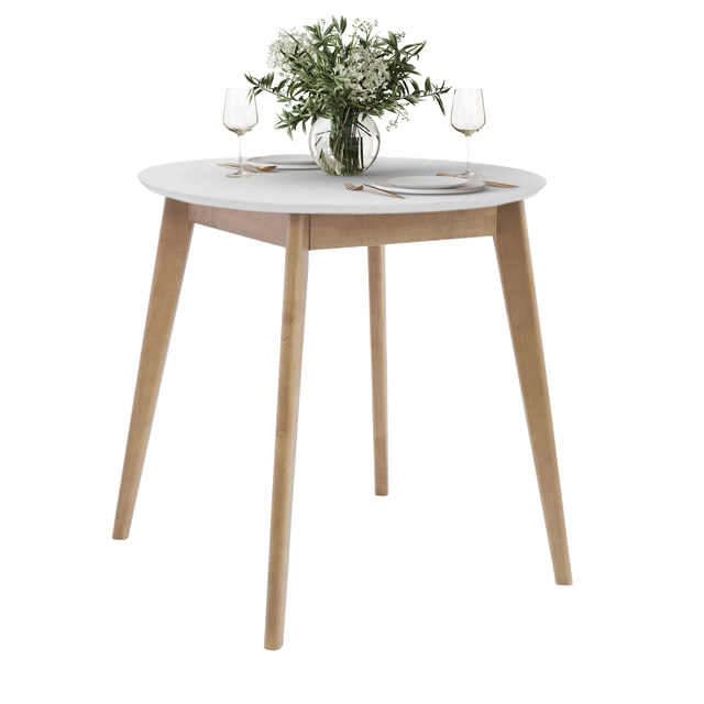 Dining Table 'Orion Classic' 79 cm, Oak/White