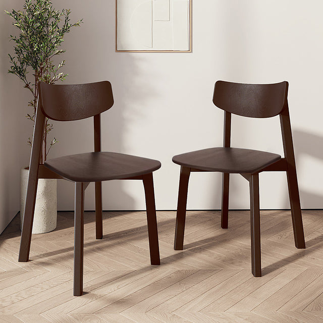 Dining Chair Vega Set of 2, Walnut