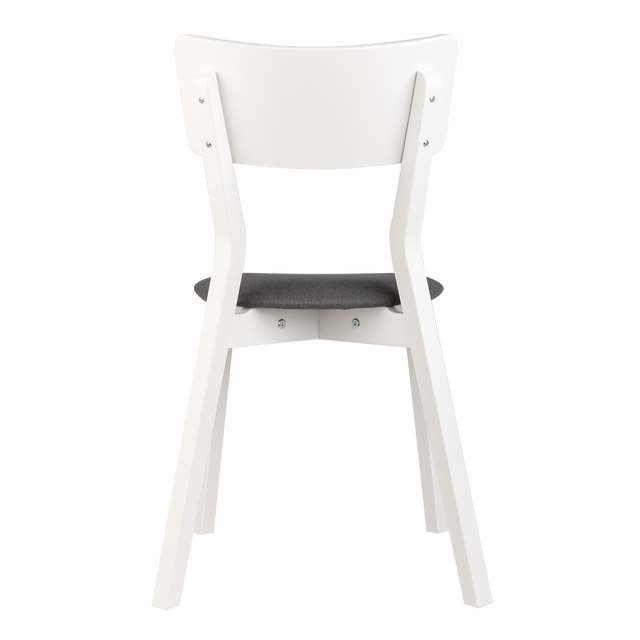 Dining Chair Minkar Set of 2, White/Grey