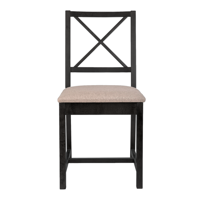 Dining Chair Mira Set of 2, Wenge/Latte