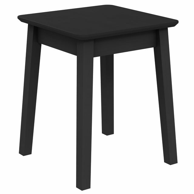 Wooden Stool Avior Set of 2, Black