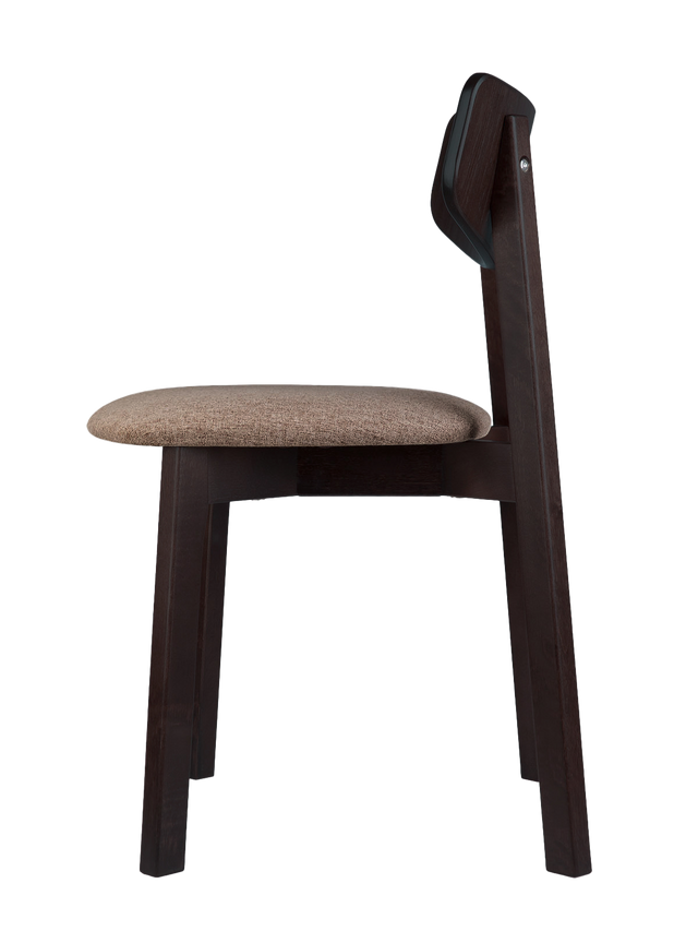 Dining Chair Vega Set of 2, Wenge/Latte
