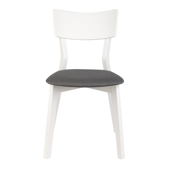 Dining Chair Minkar Set of 2, White/Grey