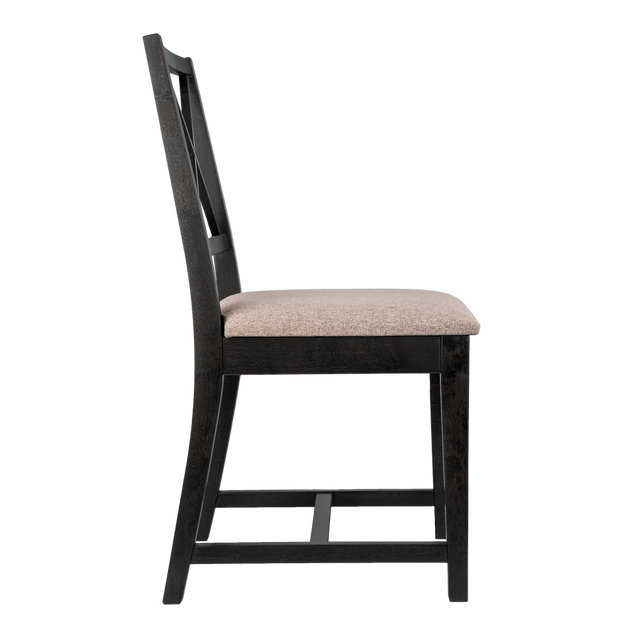 Dining Chair Mira Set of 2, Wenge/Latte