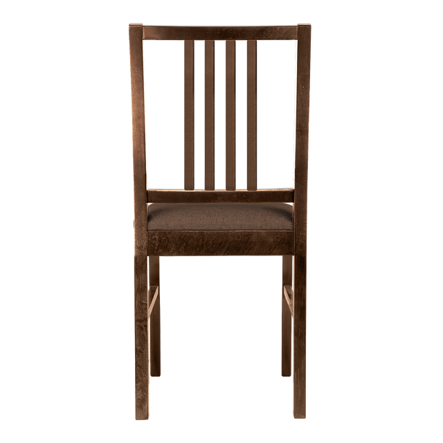 Dining Chair Capella Set of 2, Walnut/Coffee