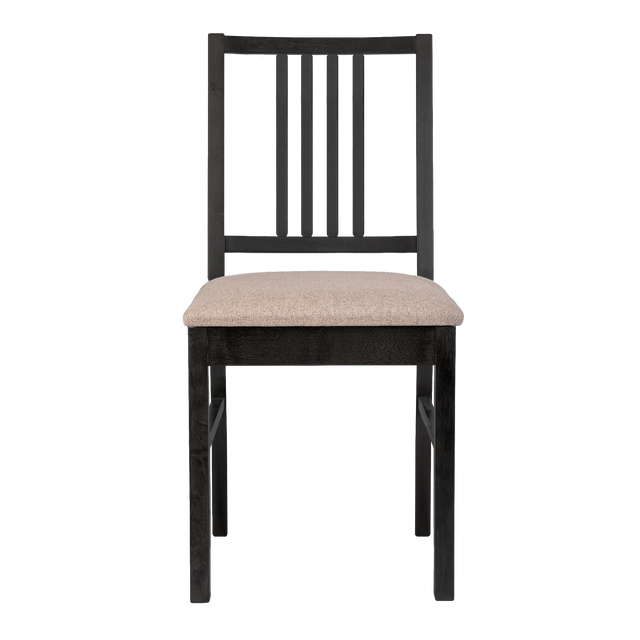 Dining Chair Capella Set of 2, Wenge/Latte