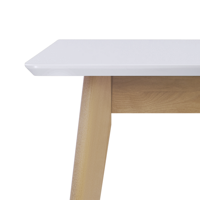 Dining Table 'Pegasus Classic Plus' (120-155)х76 cm, Oak/White