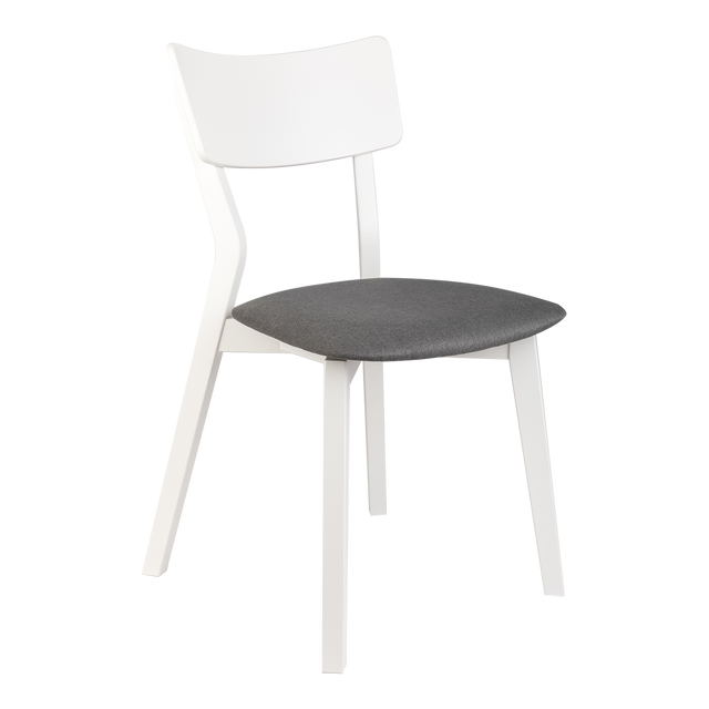 Dining Chair Minkar Set of 2, White/Grey