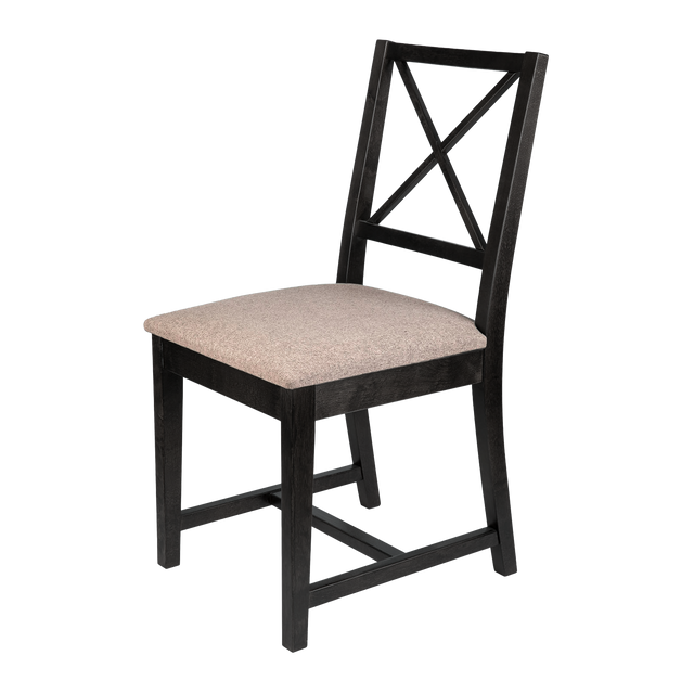 Dining Chair Mira Set of 2, Wenge/Latte