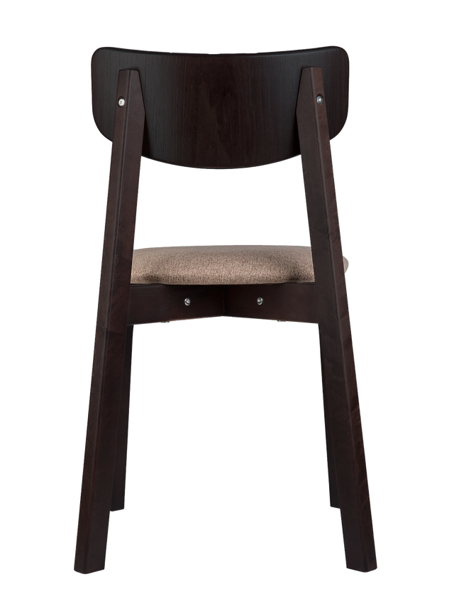 Dining Chair Vega Set of 2, Wenge/Latte