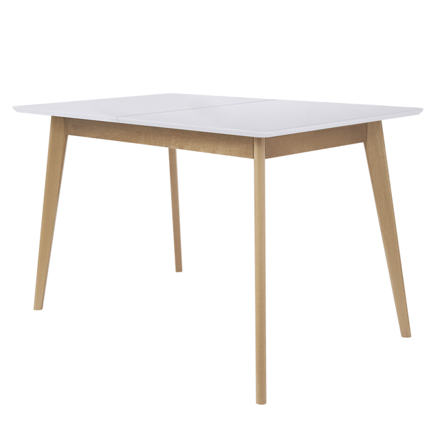 Dining Table 'Pegasus Classic Plus' (120-155)х76 cm, Oak/White