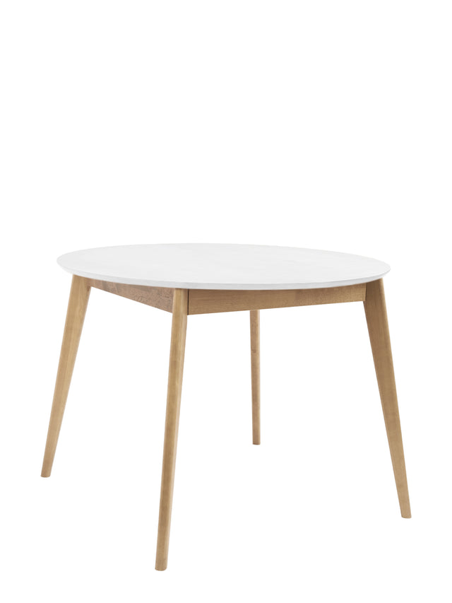 Dining Table 'Orion Classic' 115 cm, Oak/White