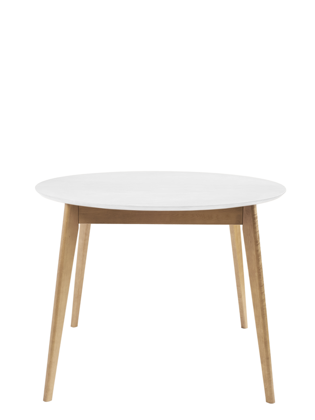 Dining Table 'Orion Classic' 115 cm, Oak/White