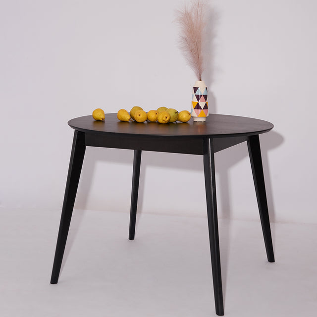 Dining Table 'Orion Classic' 115 cm, Black