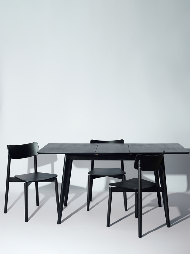 Dining Table 'Pegasus Classic Plus' (120-155)х76 cm, Black