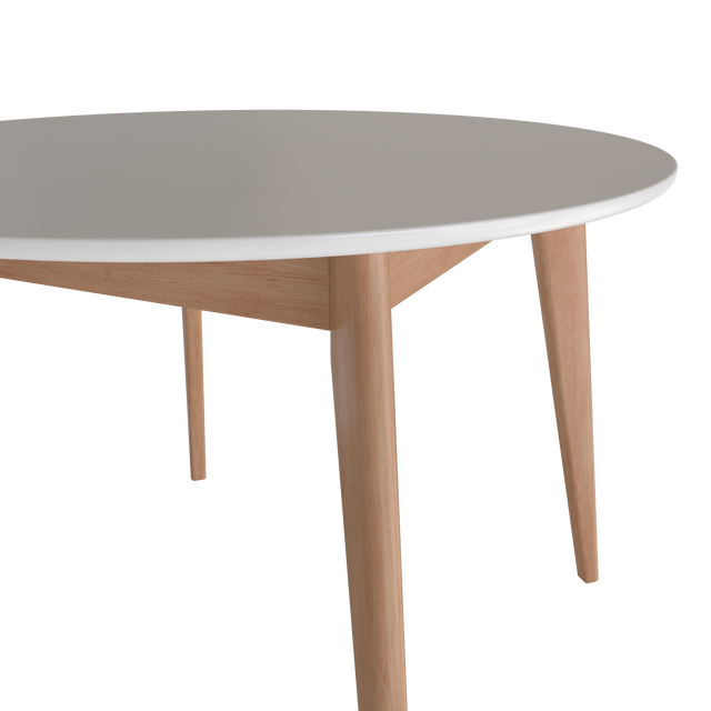 Dining Table Orion 100 cm, Oak/White