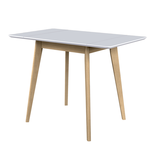 Dining Table 'Pegasus Classic Drop Leaf' (64-102)х61 cm, Oak/White