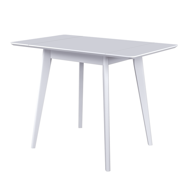 Dining Table 'Pegasus Classic Drop Leaf' (64-102)х61 cm, White