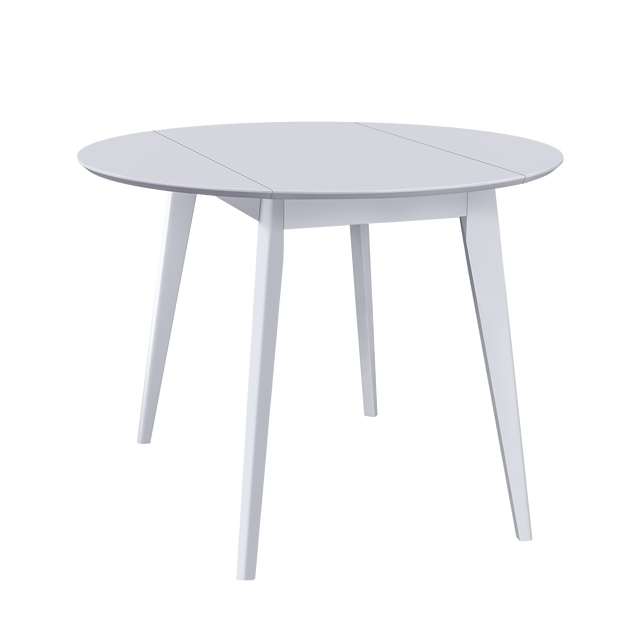 Dining Table 'Orion Classic Drop Leaf' 100х(51-100) cm, White