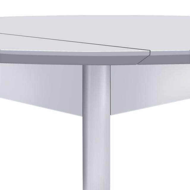 Dining Table 'Orion Classic Drop Leaf' 100х(51-100) cm, White