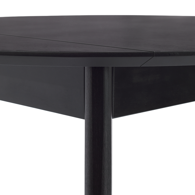 Dining Table 'Orion Classic Drop Leaf' 100х(51-100) cm, Black