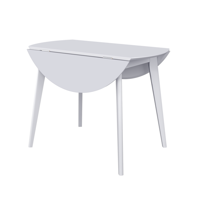 Dining Table 'Orion Classic Drop Leaf' 100х(51-100) cm, White