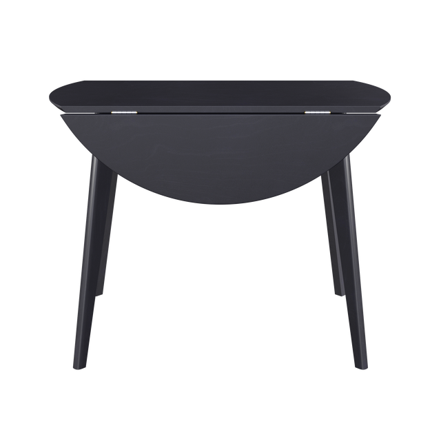 Dining Table 'Orion Classic Drop Leaf' 100х(51-100) cm, Black