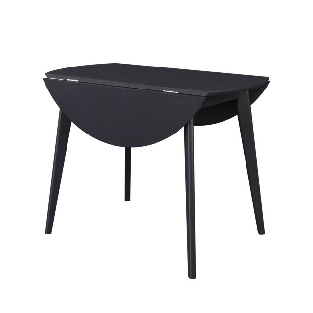 Dining Table 'Orion Classic Drop Leaf' 100х(51-100) cm, Black