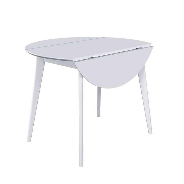 Dining Table 'Orion Classic Drop Leaf' 100х(51-100) cm, White