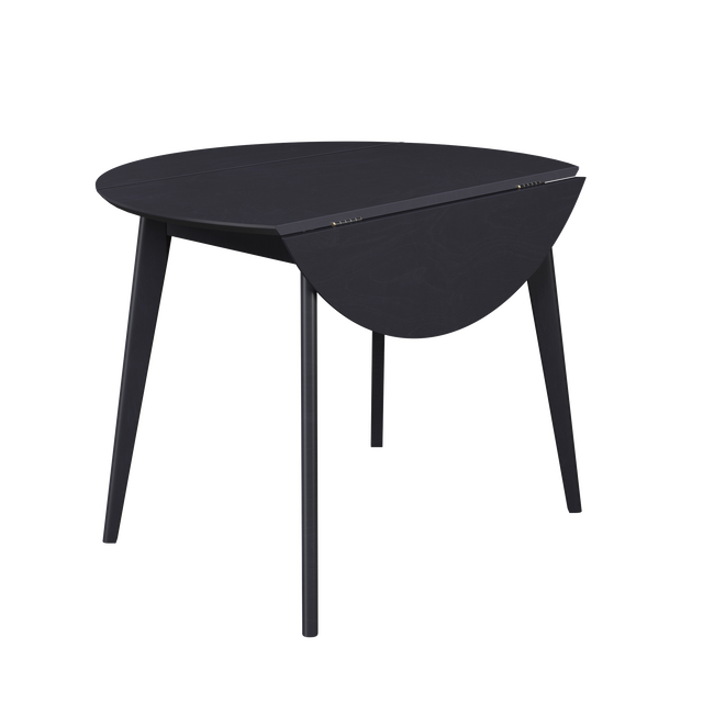 Dining Table 'Orion Classic Drop Leaf' 100х(51-100) cm, Black