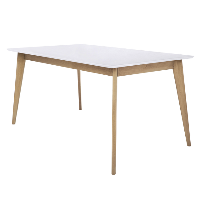 Pietų stalas „Pegasus Classic 153х89“, ąžuolas/baltas