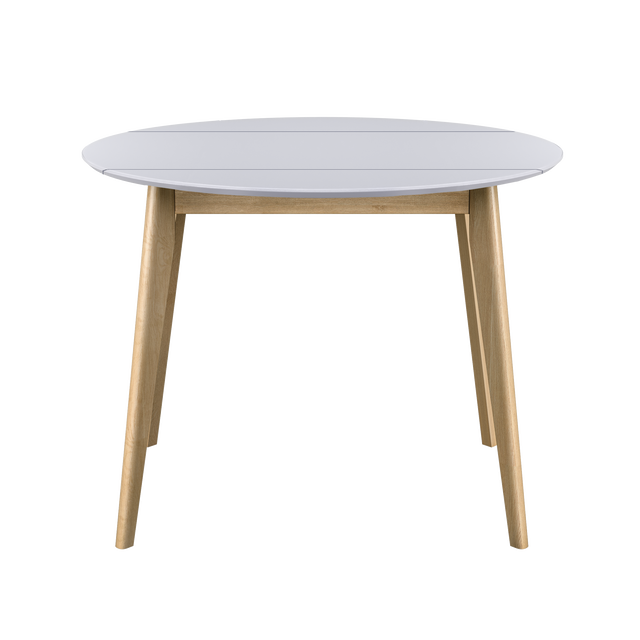 Dining Table 'Orion Classic Drop Leaf' 100х(51-100) cm, Oak/White