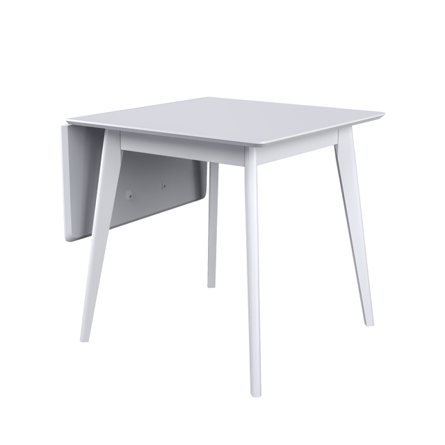 Dining Table 'Pegasus Classic Drop Leaf' (76-114)х76 cm, White