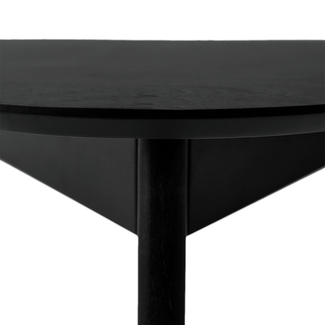Dining Table 'Orion Light' 76х64 cm, Black