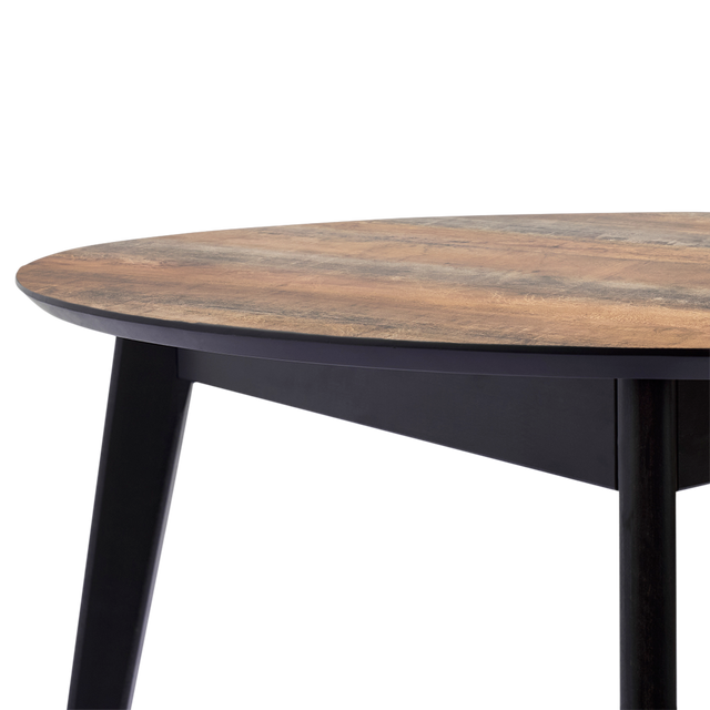 Dining Table 'Orion Classic' 89 cm, Black/Transilvaniya