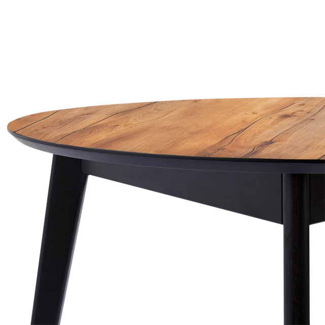 Dining Table 'Orion Classic' 89 cm, Black/Taxus