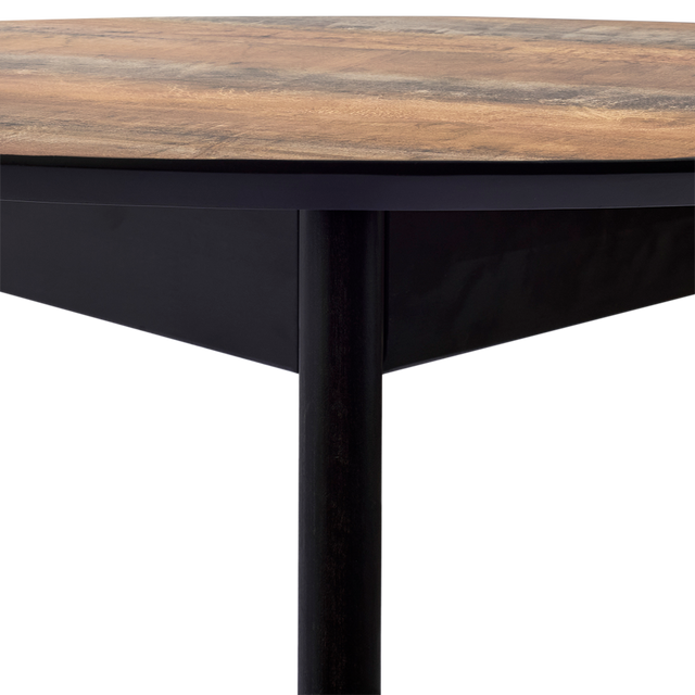 Dining Table 'Orion Classic' 89 cm, Black/Transilvaniya