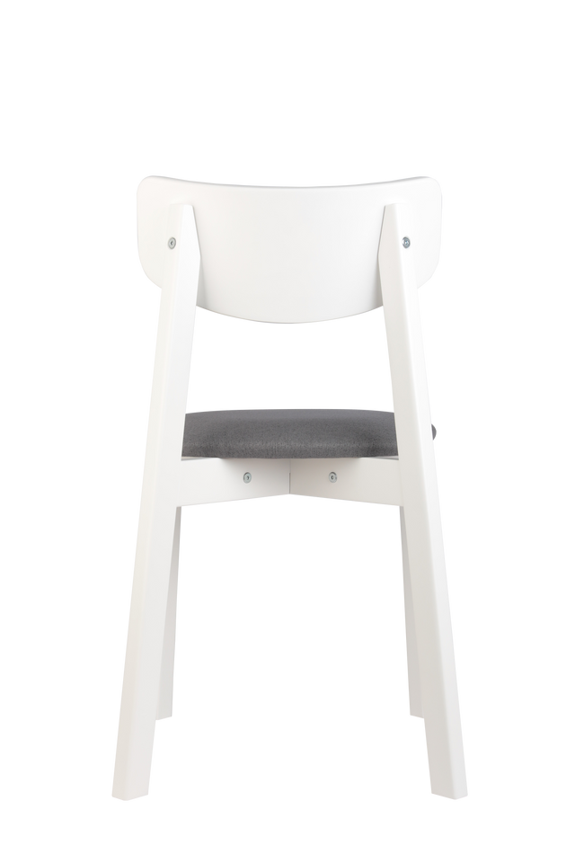 Dining Chair Vega Set of 2, White/Grey