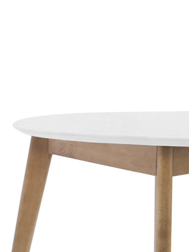 Dining Table 'Orion Classic' 79 cm, Oak/White