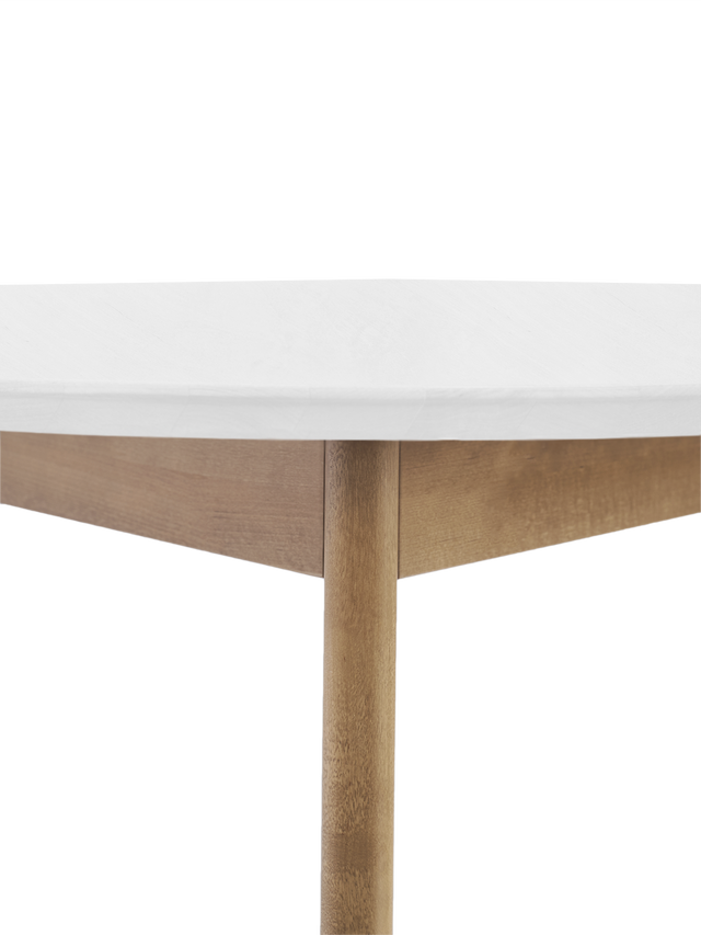 Dining Table 'Orion Classic' 79 cm, Oak/White