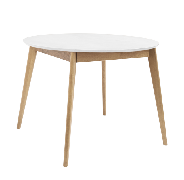 Dining Table 'Orion Classic' 100 cm, Oak/White