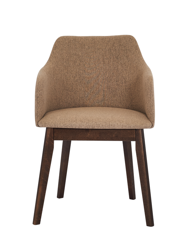 Dining Chair KAF Set of 2, Walnut/Sand