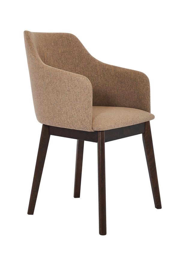 Dining Chair KAF Set of 2, Walnut/Sand