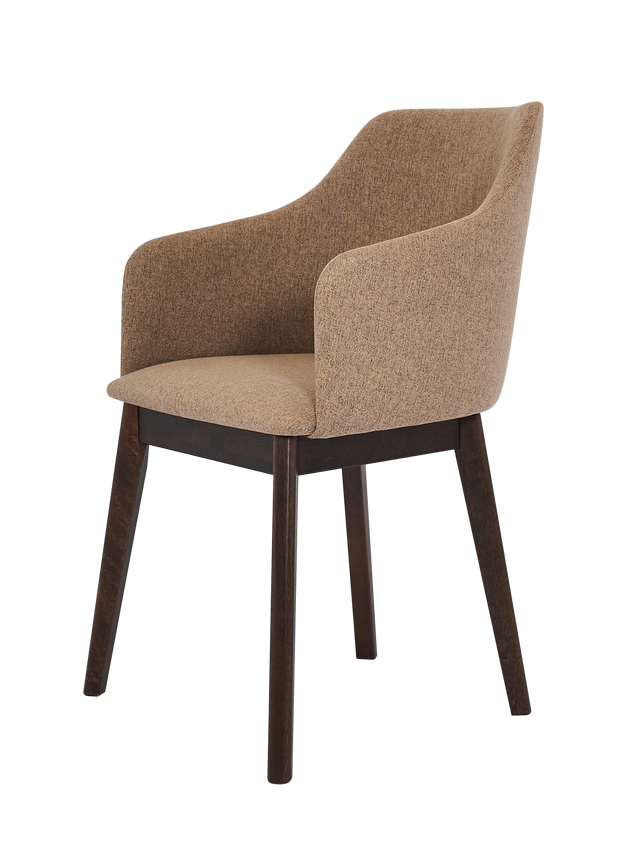 Dining Chair KAF Set of 2, Walnut/Sand