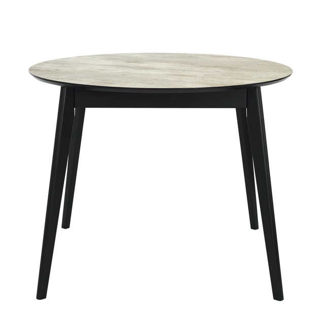 Dining Table 'Orion Classic' 100 cm, Black/Metropolitan