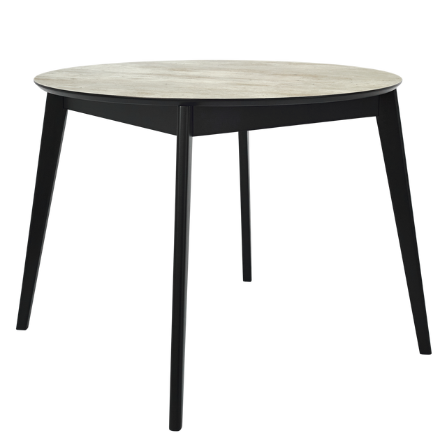 Dining Table 'Orion Classic' 100 cm, Black/Metropolitan