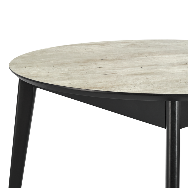 Dining Table 'Orion Classic' 100 cm, Black/Metropolitan