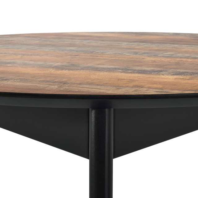 Dining Table 'Orion Classic' 100 cm, Black/Transilvaniya