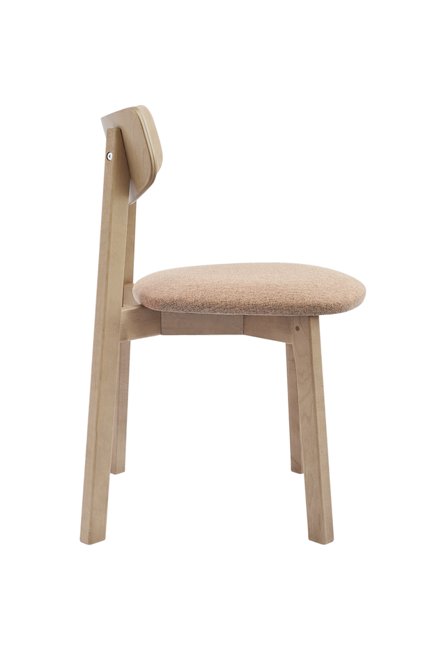 Dining Chair Vega Set of 2, Oak/Sand